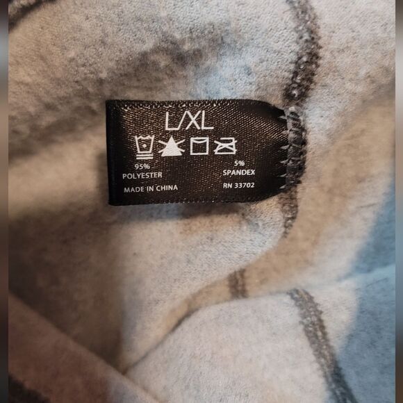 Ellen Tracy Gray Fleece Leggings Size Large - Picture 8 of 8